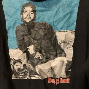 Boyz in the hood mens sz M Black Hoodie doughboy with Graphic Print